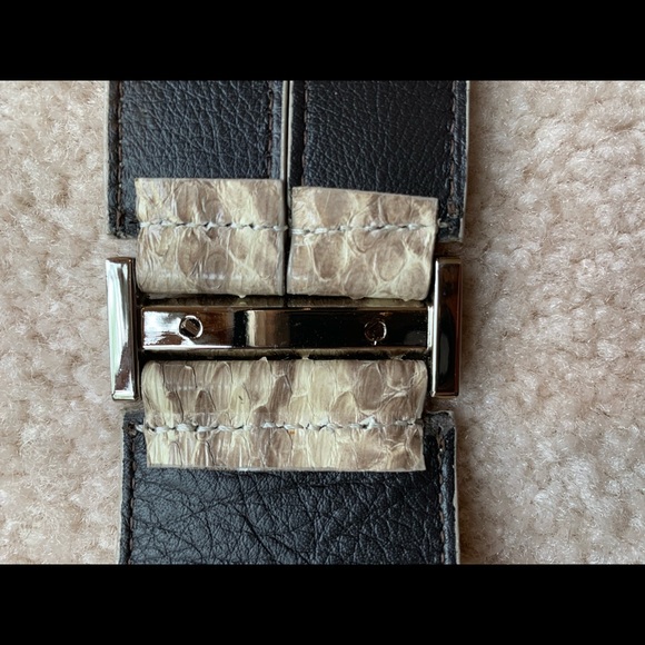 Oscar de la Renta Genuine Snakeskin Belt main image 6